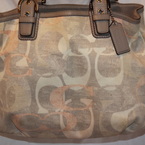 Coach 19268 F19268 Soho Signature Optic Linen Purse - Picture 2 of 7